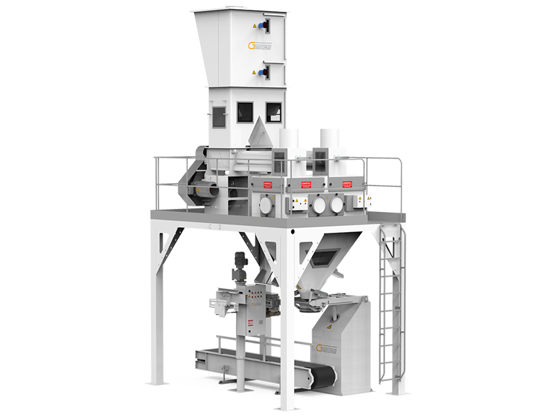 Flour Bagging Machine System With Double Weigh Hopper & Single Station1