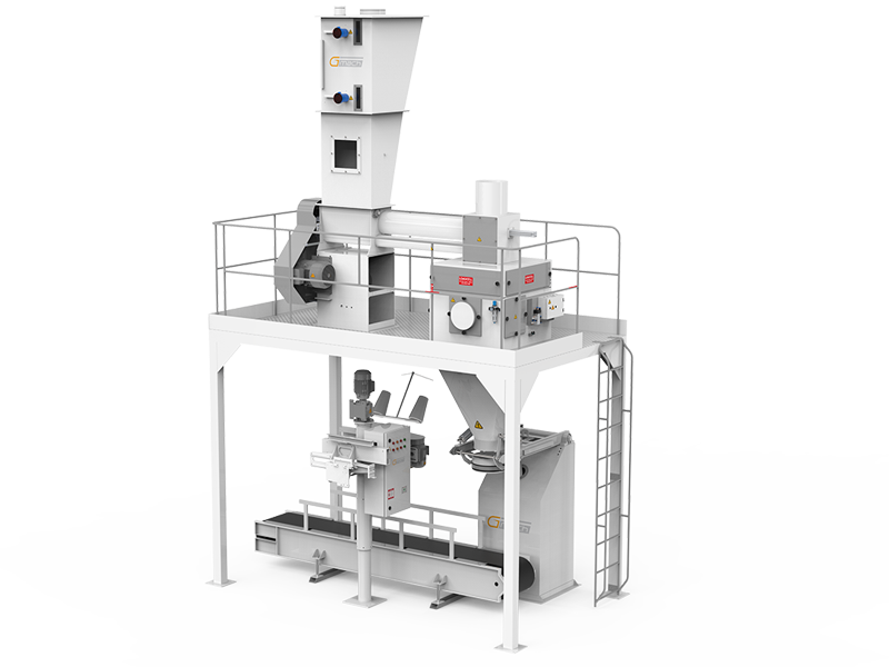 Flour Bagging Machine System With Single Weigh Hopper & Single Station1